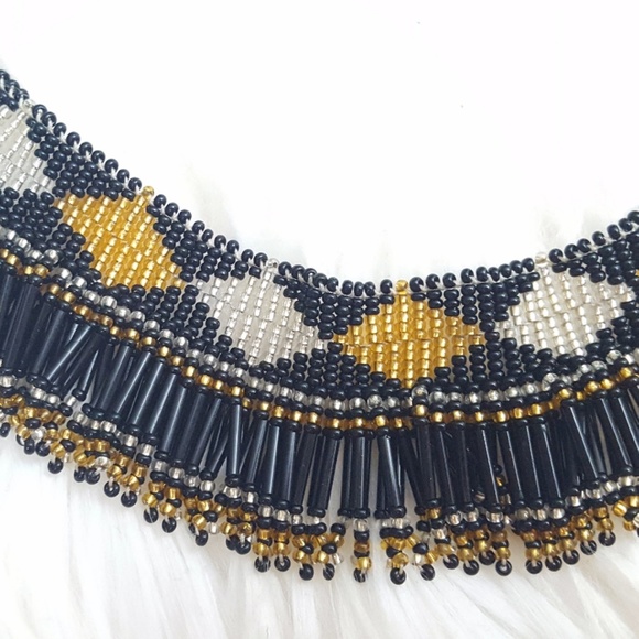 South African Hand-Beaded Choker - Necklace - Picture 3 of 6